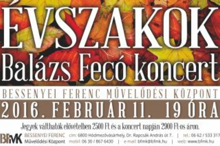 Balázs Fecó koncert a BFMK-ban