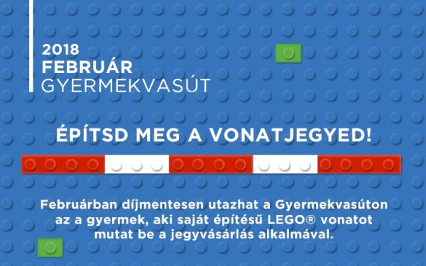 Építsd meg a vonatjegyed! – ajándék utazás a Gyermekvasúton