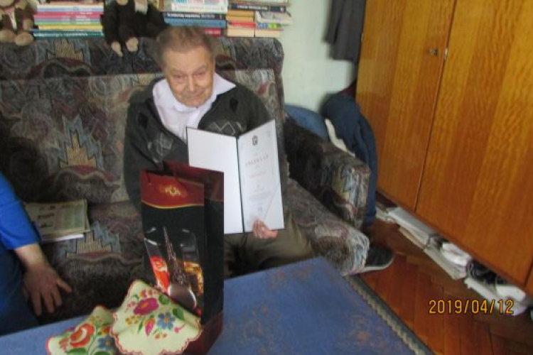 90 éves korában köszöntötték Szabó József Lajost