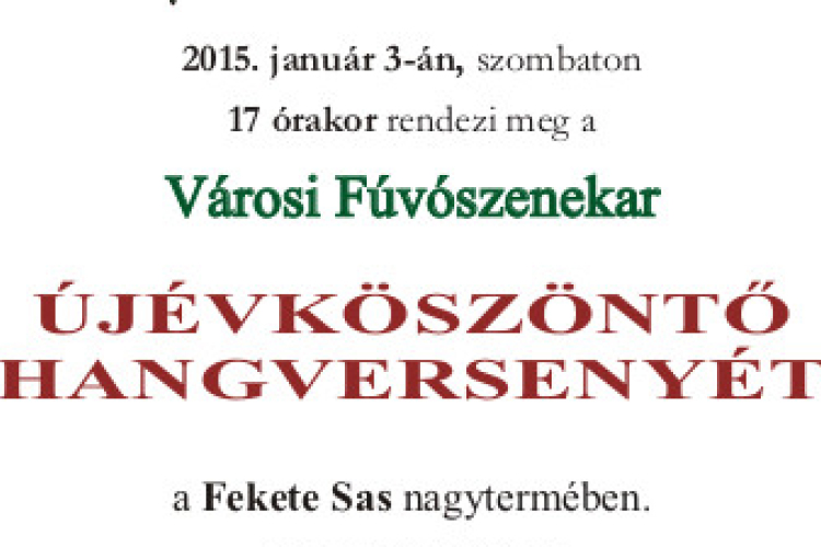 Újévköszöntő Hangverseny- Meghívó