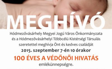 Védőnők emlékünnepsége szeptember 7-én a Polgármesteri Hivatal Dísztermében