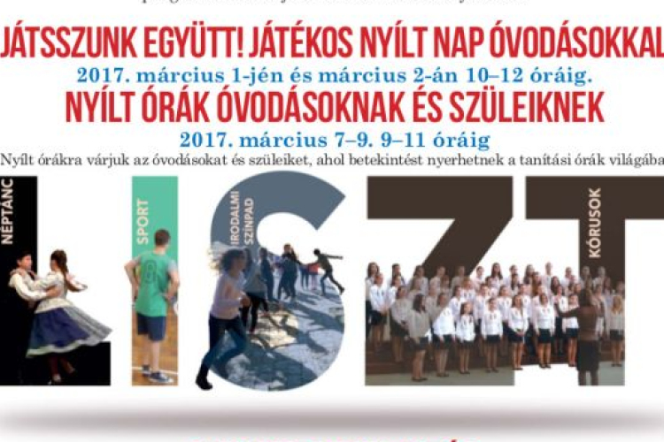 Nyílt napok óvodásoknak a Liszt Ferenc Ének-zenei Általános Iskolában