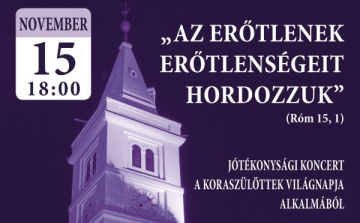 Jótékonysági koncert a Koraszülöttek Világnapja alkalmából