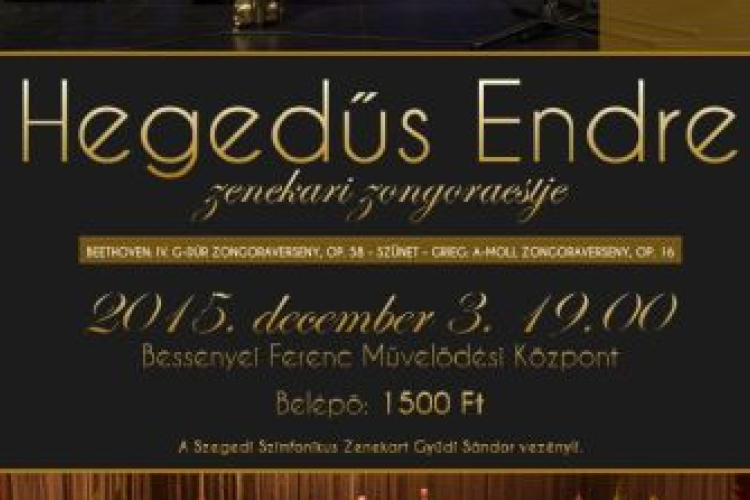 Hegedűs Endre zenekari zongoraestje