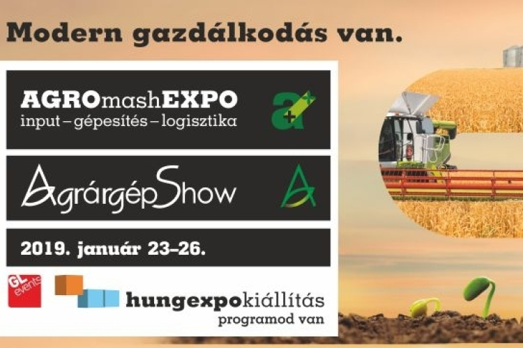 Ötvenszázalékos vasúti kedvezmény az AGROmashEXPO és AgrárgépShow rendezvényre
