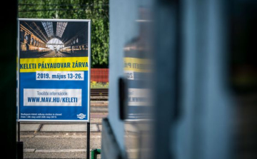 Hétfőtől két hétig karbantartás miatt szünetel a forgalom a Keleti pályaudvaron