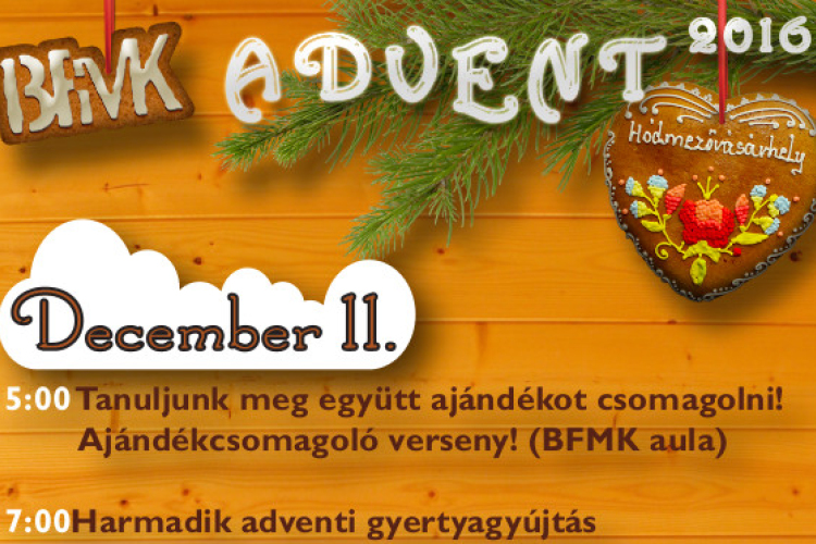 Harmadik adventi gyertyagyújtás