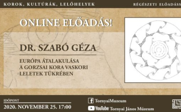 Online előadás a gorzsai vaskori leletekről