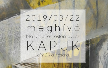 Máté Hunor kiállítása a Hódmezővásárhelyi Művésztelepen