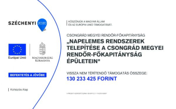 Napelemes beruházás Csongrád megyében