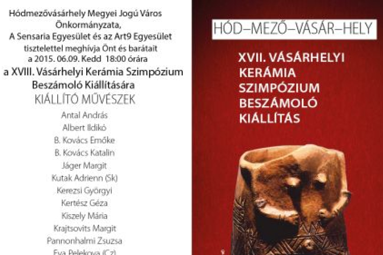 Budapesten a vásárhelyi kerámiaszimpózium kiállítása